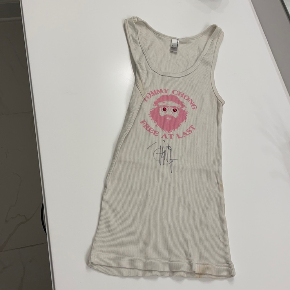 Autographed Tommy Chong Tank Top